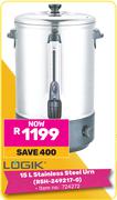 Logik 15L Stainless Steel Urn RSH-249217-0