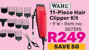 Wahl 11 Piece Hair Clipper Kit