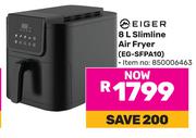 Eiger 8L Slimline Air Fryer EG-SFPA10