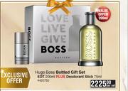 Hugo Boss Bottled Gift Set EDT 200ml Plus Deodorant Stick 75ml-Per Set