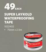 Abe Super Laykold Waterproofing Tape-75mm x 2.5m Each