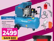 Trade Air 24L Air Compressor & Kit