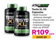 Nutritech Testo XL 90 Capsules-Each