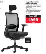 Anggun Ergonomic High Back Chair-Each