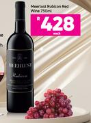 Meerlust Rubicon Red Wine-750ml Each