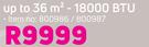 0Logik Up To 36 Sqm 18000 BTU