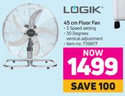 Logik 45cm Floor Fan