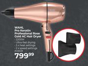 Wahl Pro Keratin Professional Rose Gold AC Hair Dryer
