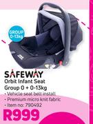Safeway Orbit Infant Seat Group 0+ 0-13Kg