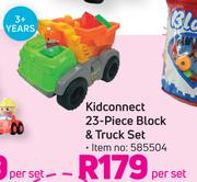 Kidconnect 23 Piece Block & Truck Set-Per Set