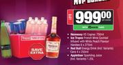 Hennessy VS Cognac 750ml+Ice Tropez French Wine Handies 6x275ml+Red Bull Energy Drink 4x250ml+Juice 