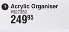 Basics Beauty Acrylic Organiser