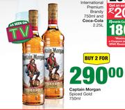 Captain Morgan Spiced Gold-750ml x For 2