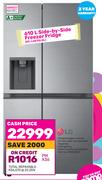 LG 610L Side By Side Freezer Fridge GC-L254SLXL