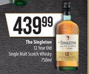The Singleton 12 Year Old Single Malt Scotch Whisky-750ml