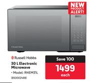 Russell Hobbs 30L Electronic Microwave RHEM31L-Each