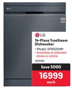LG 14 Place True Steam Dishwasher DFB325HM-Each