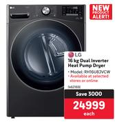 LG 16Kg Dual Inverter Heat Pump Dryer RH16U8JVCW-Each