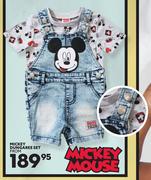 Mickey Dungaree Set