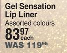 Yardley London Gel Sensation Lip Liner Assorted Colours-Each
