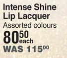 Yardley London Intense Shine Lip Lacquer Assorted Colours-Each