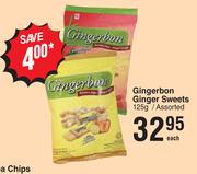 Gingerbon Ginger Sweets Assorted-125g Each