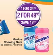 Mentos Chewing Gum 35 Pieces Assorted-For 1 