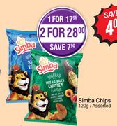 Simba Chips Assorted-120g