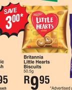 Britannia Little Hearts Biscuits-50.5g 