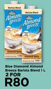 Blue Diamond Almond Breeze Barista Blend-For 2 x 1L