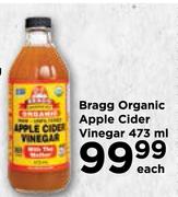 Bragg Organic Apple Cider Vinegar-473ml Each
