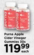 Purna Apple Cider Vinegar Gummies-30s Each