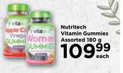 Nutritech Vitamin Gummies Assorted-180g Each