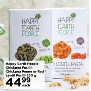 Happy Earth People Chickpea Fusilli, Chickpea Penne Or Red Lentil Fusilli-250g Each