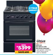 Univa 600mm Gas Stove With Gas Oven UG016BI