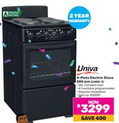 Univa 4 Plate Electric Stove 500mm U405-1