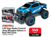 Taiyo 1:16 Radio Control Jeep Wrangler Sahara Or Ram TRX Truck-Each