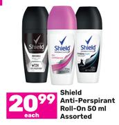 Shield Anti Perspirant Roll On Assorted-50ml Each