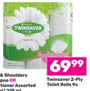 Twinsaver 2 Ply Toilet Rolls-9s