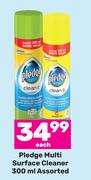 Pledge Multi Surface Cleaner Assorted-300ml Each