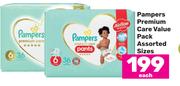 Pampers Premium Care Value Pack Asorted Sizes-Each
