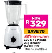Mellerware 300W 1L Plastic Jug Blender 62100BW