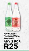Food Lover's Flavoured Water Assoretd-For Any 2 x 1L