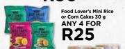 Food Lover's Mini Rice Or Corn Cakes For Any 4 x 30g