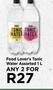 Food Lover's Tonic Water Assorted-For Any 2 x 1L