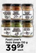 Food Lover's Pesto Range-130g Each