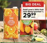 Food Lover's 100% Fruit Juice Blend Assorted-1L Each 