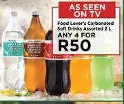 Food Lover's Carbonated Soft Drinks Assorted-For Any 4 x 2L