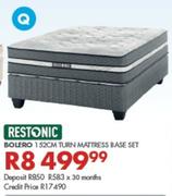 Restonic Bolero 152cm Turn Mattress Base Set