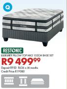 Restonic Luxury Pillow Top MK2 152cm Base Set